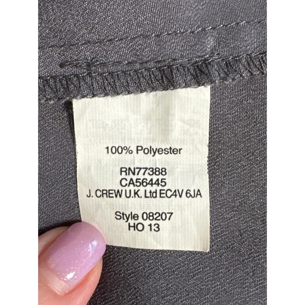 J. Crew Women's Sleeveless Button Down Blouse Gray Size 0 - Picture 4 of 7